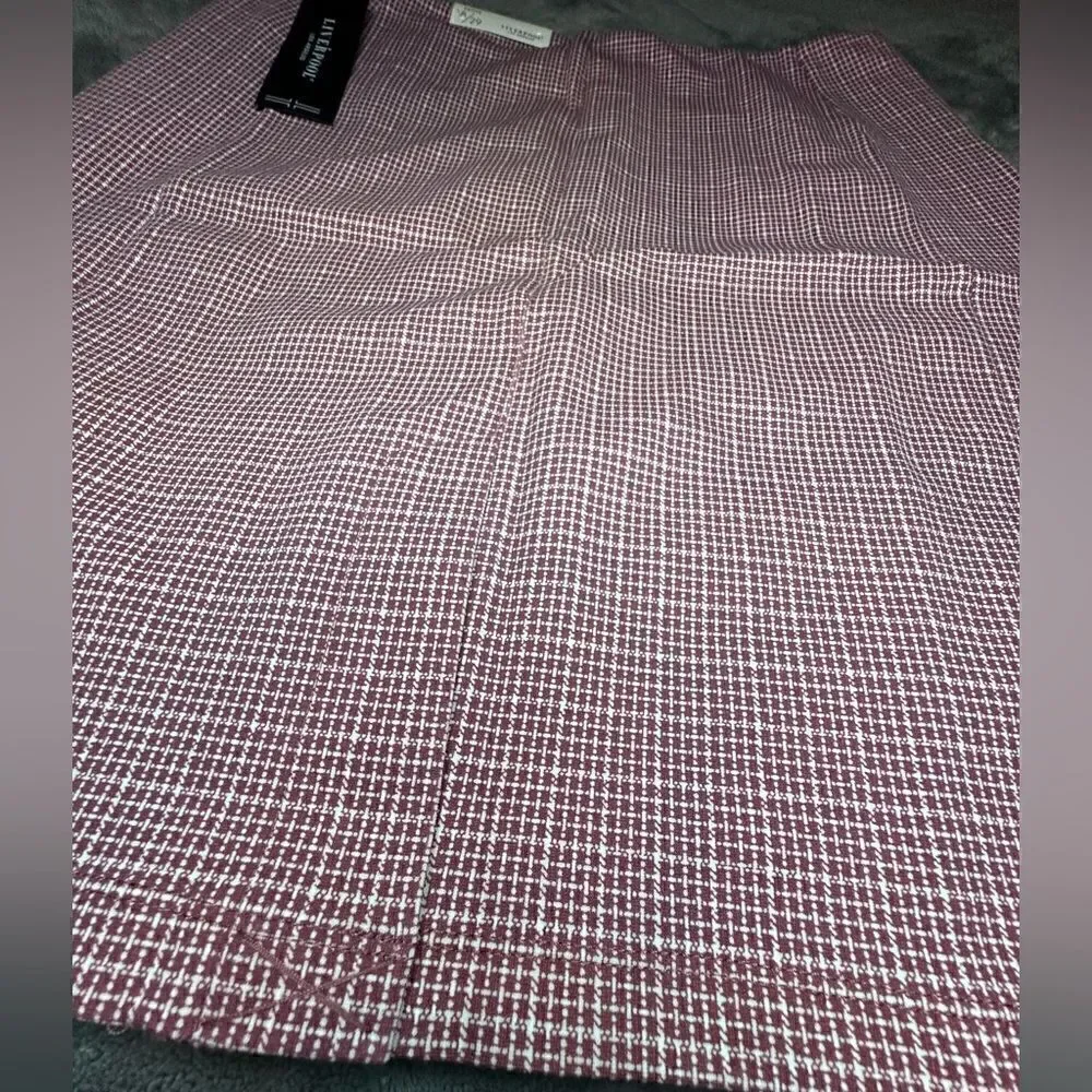 NWTs Liverpool Plaid Pencil Skirt Size 8 Petite